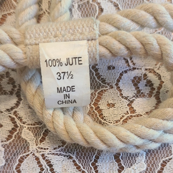 LRL XL Summer Dress w/ Jute Belt - Picture 6 of 7